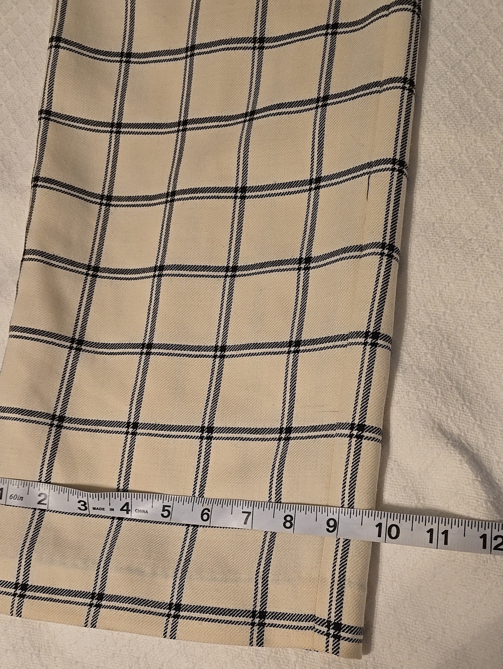 🐑Vnt  Pendleton Wool Windowpane Plaid Lined Pants Size 12 Made in USA - Picture 7 of 16